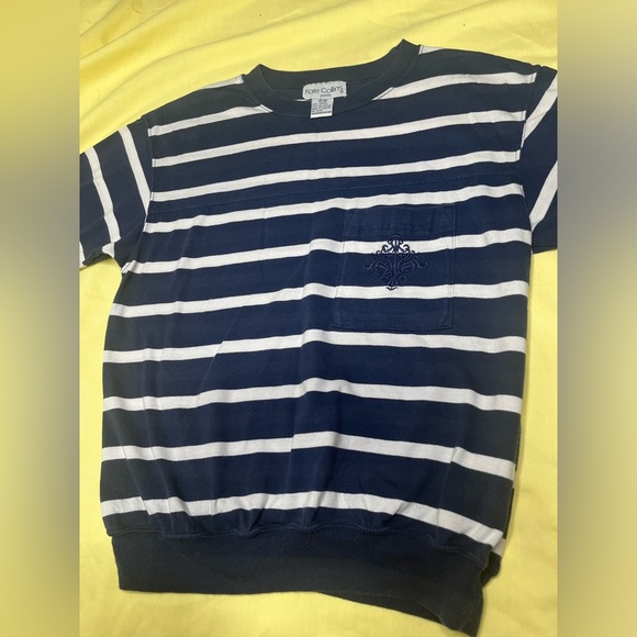 2 for $25 Vintage Kate Collin’s T shirt blue white - Picture 2 of 3